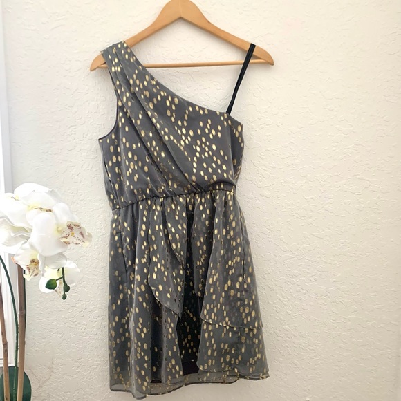 BCBG Pewter and Gold Cocktail Dress - Picture 11 of 11